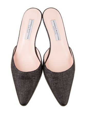 Stubbs & Wootton Embroidered Accent Mules