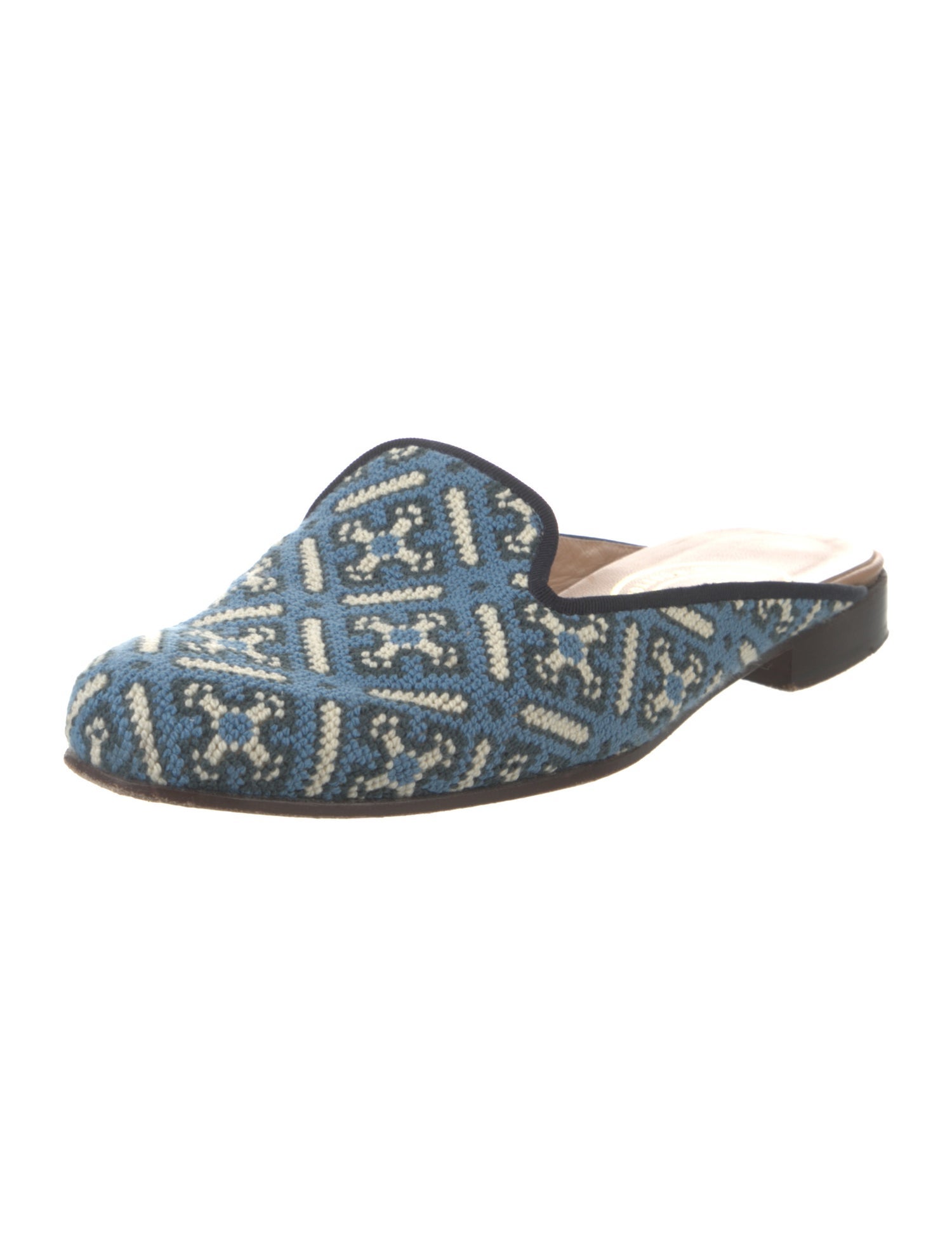 Stubbs & Wootton Printed Mules