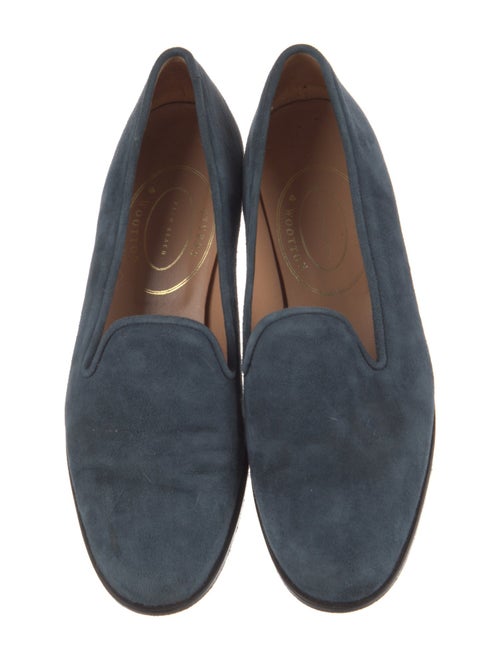 Stubbs & Wootton Suede Embroidered Accent Loafers