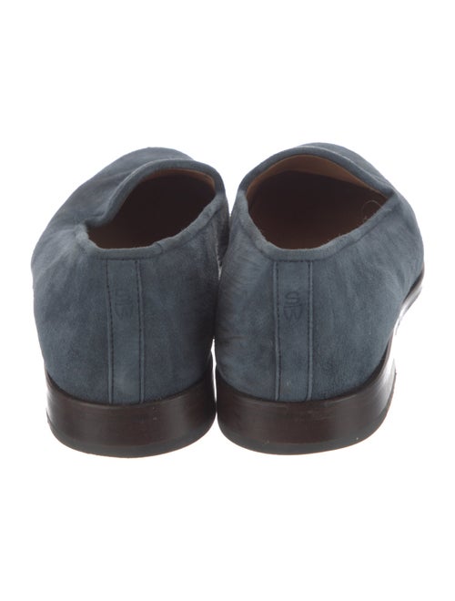 Stubbs & Wootton Suede Embroidered Accent Loafers