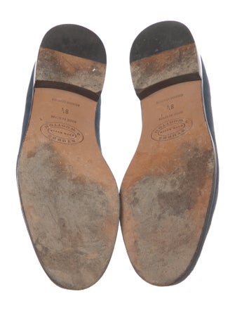Stubbs & Wootton Suede Embroidered Accent Loafers