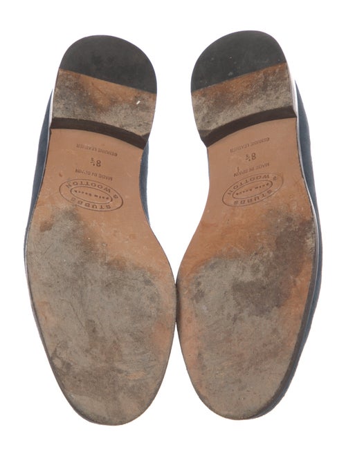Stubbs & Wootton Suede Embroidered Accent Loafers