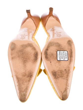 Stubbs & Wootton Canvas Bow Accents Mules