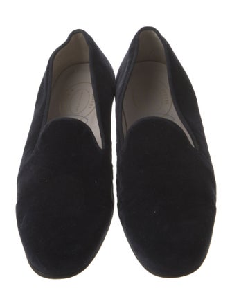 Stubbs & Wootton Velvet Embroidered Accent Loafers