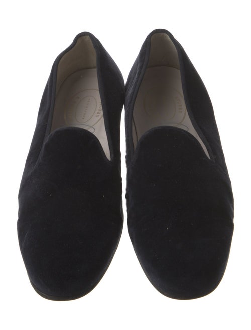 Stubbs & Wootton Velvet Embroidered Accent Loafers