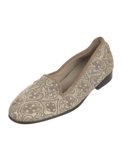 Stubbs & Wootton Printed Glitter Accents Loafers