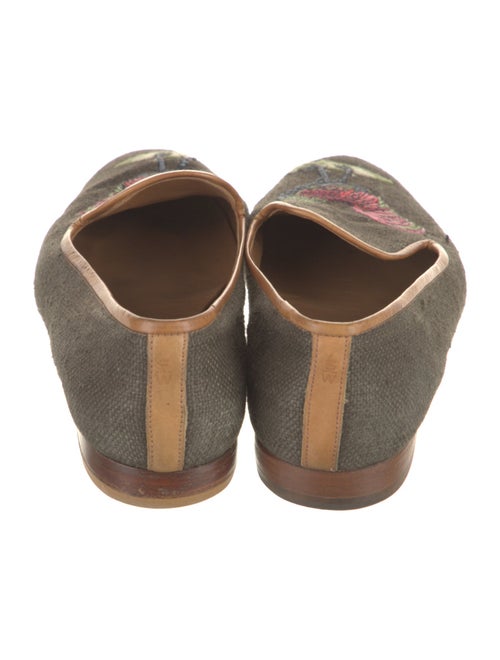 Stubbs & Wootton Canvas Graphic Print Loafers