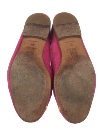 Stubbs & Wootton Graphic Print Embroidered Accent Flats