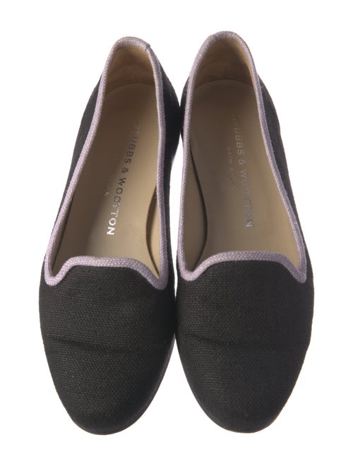 Stubbs & Wootton Canvas Embroidered Accent Loafers