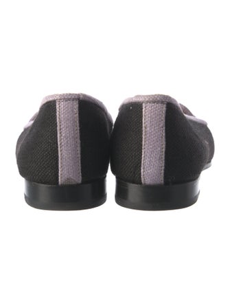 Stubbs & Wootton Canvas Embroidered Accent Loafers