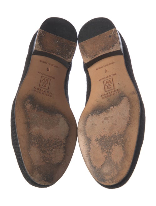 Stubbs & Wootton Canvas Embroidered Accent Loafers
