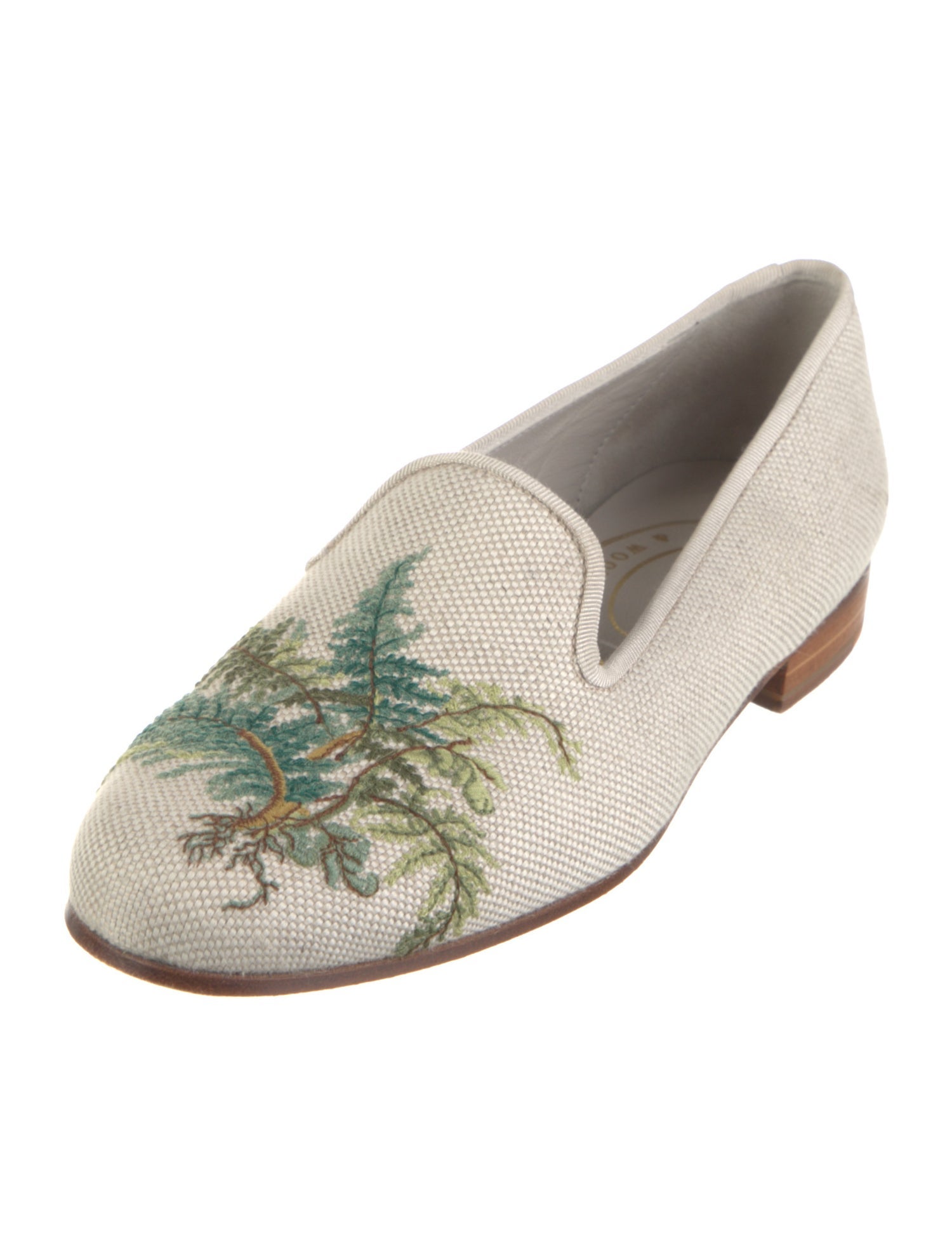 Stubbs & Wootton Canvas Printed Loafers