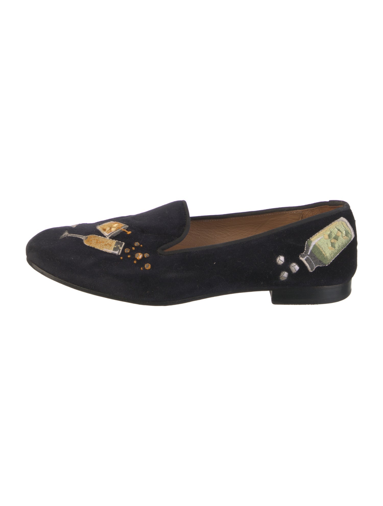 Stubbs & Wootton Velvet Printed Slippers