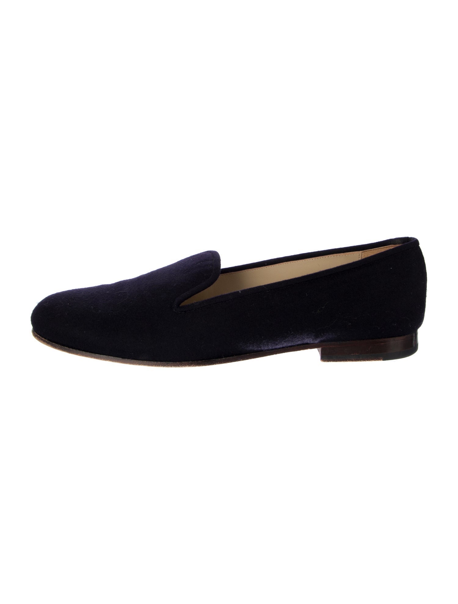 Stubbs & Wootton Velvet Embroidered Accent Loafers