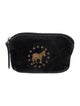 Stubbs & Wootton Suede Graphic Print Pouch