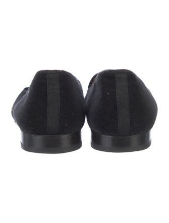 Stubbs & Wootton Velvet Graphic Print Loafers