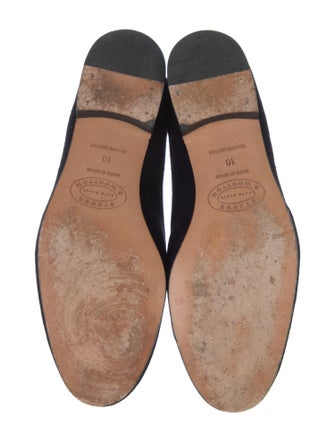 Stubbs & Wootton Velvet Graphic Print Loafers