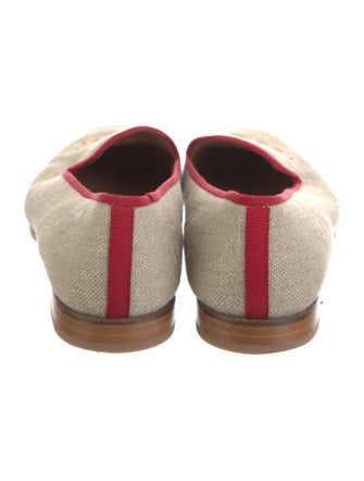 Stubbs & Wootton Canvas Graphic Print Loafers