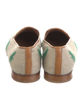 Stubbs & Wootton Canvas Printed Loafers
