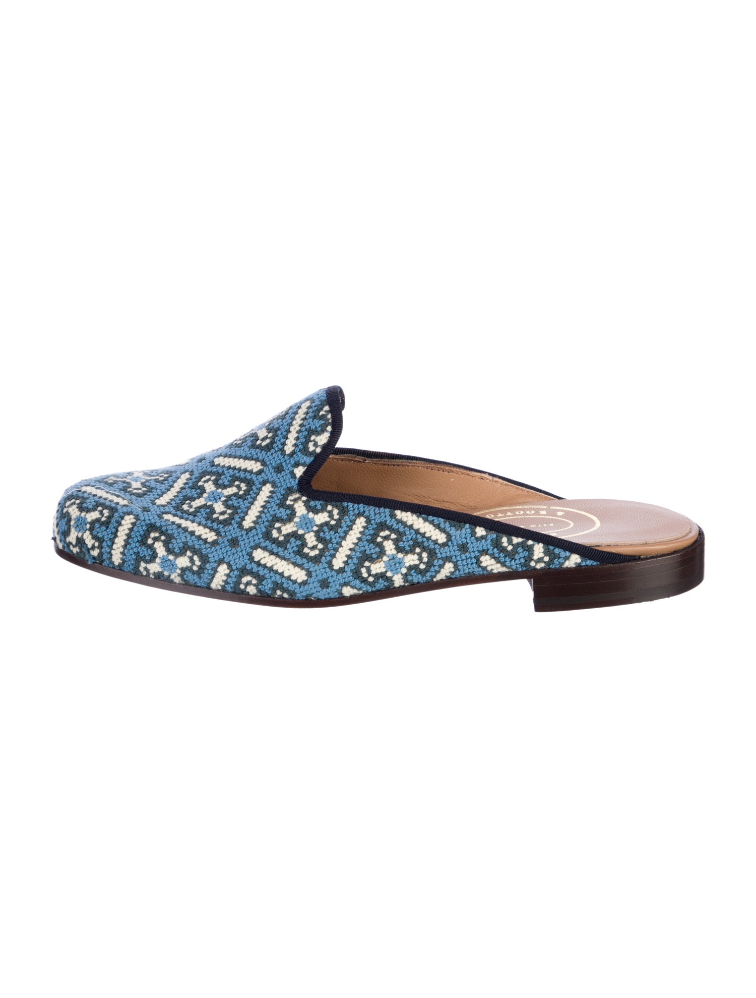 Stubbs & Wootton Printed Mules