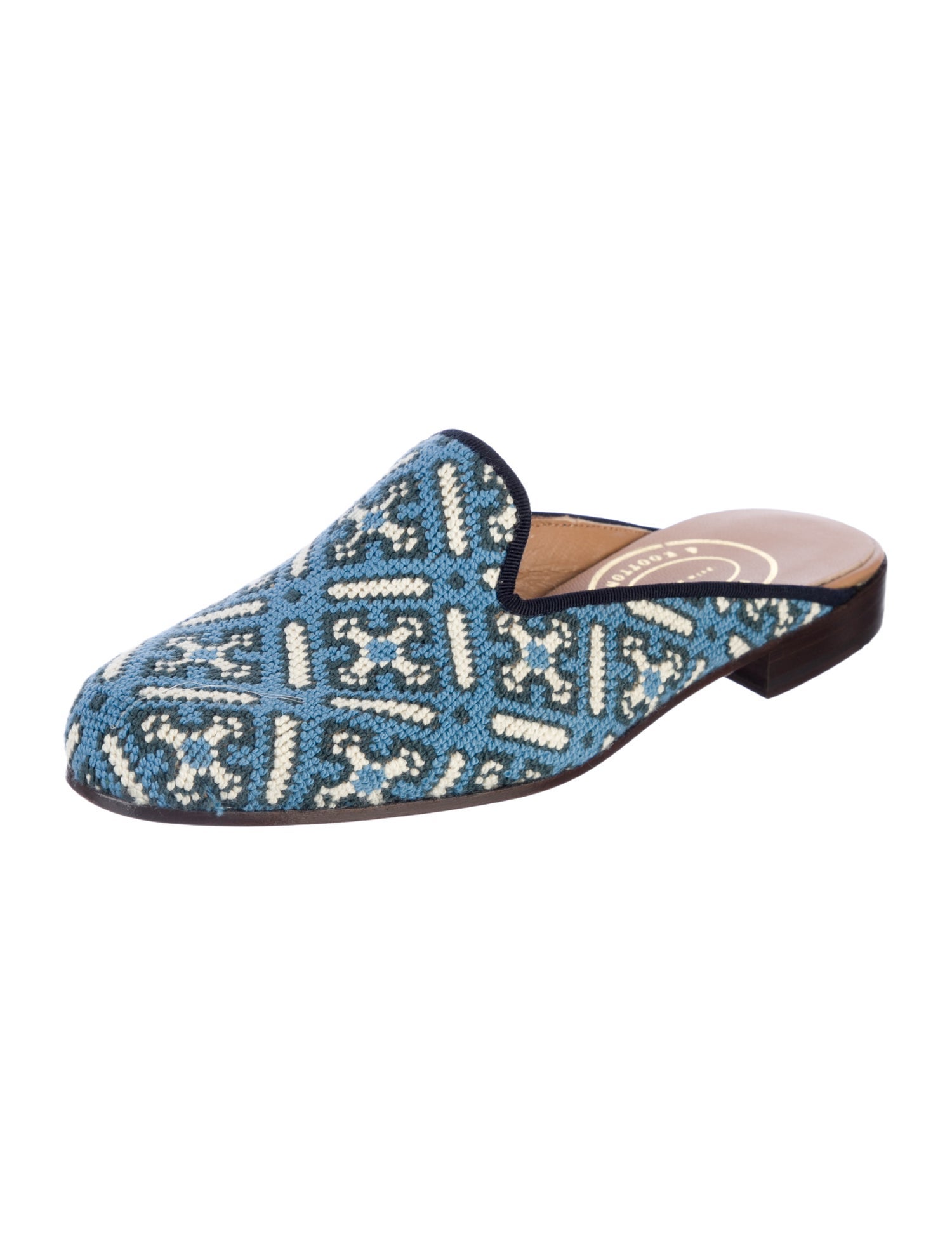 Stubbs & Wootton Printed Mules