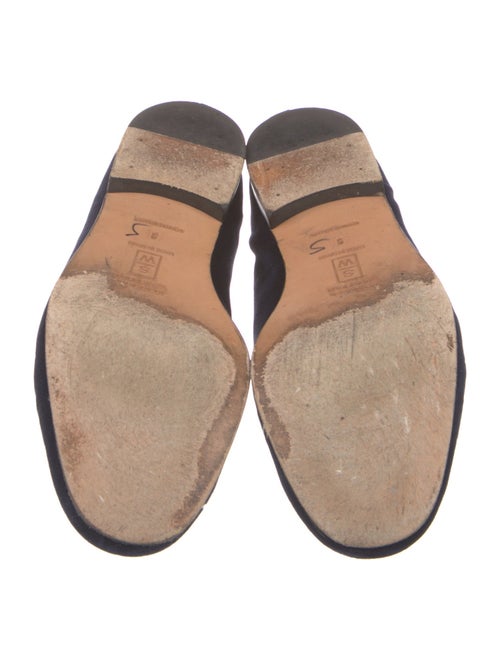 Stubbs & Wootton Velvet Embroidered Accent Loafers