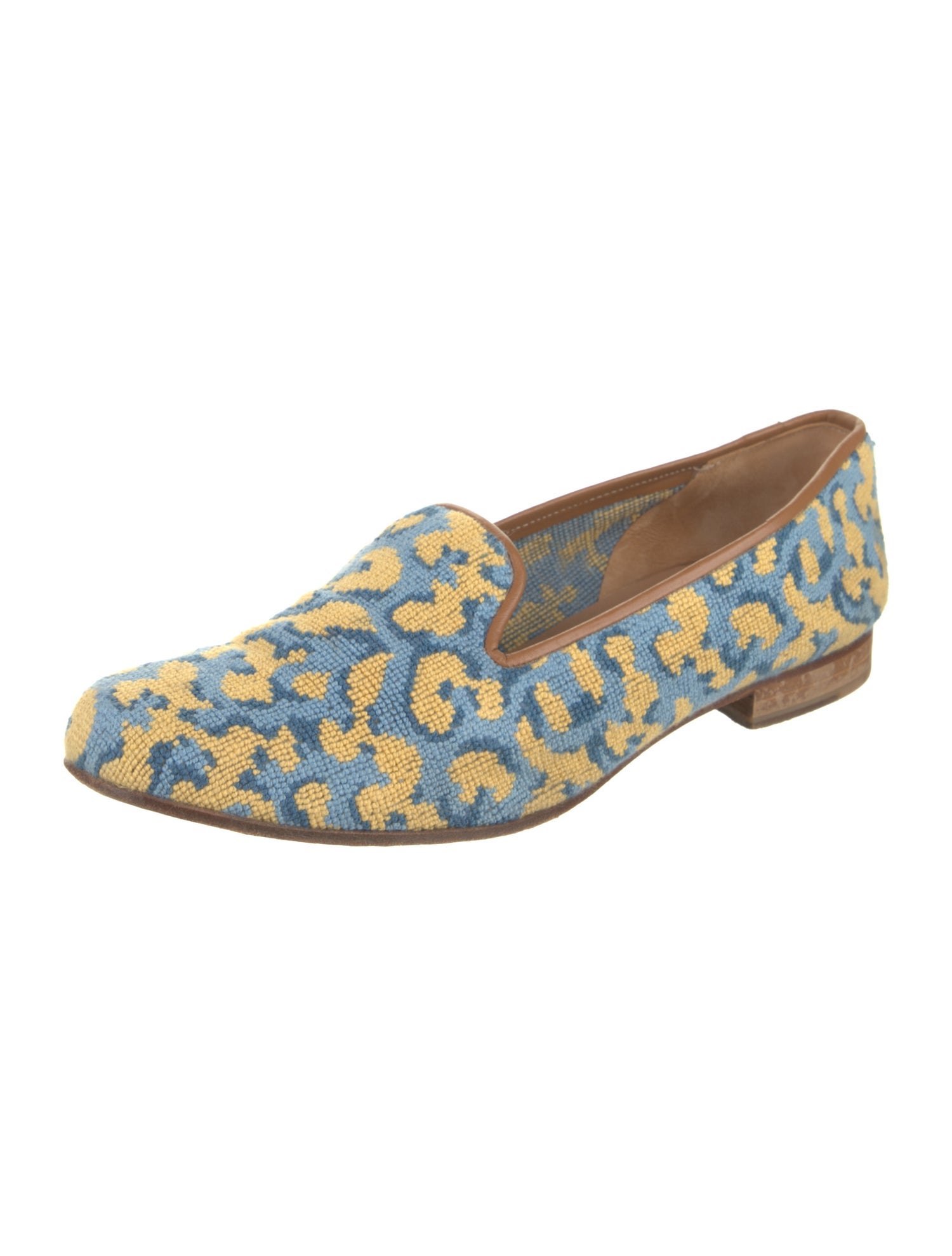 Stubbs & Wootton Canvas Printed Loafers