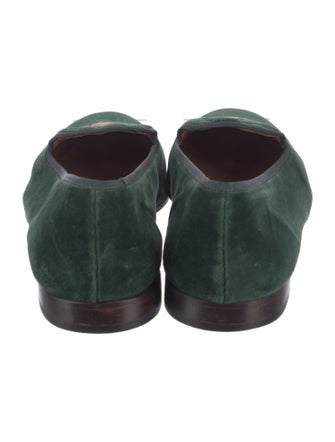 Stubbs & Wootton Velvet Graphic Print Loafers