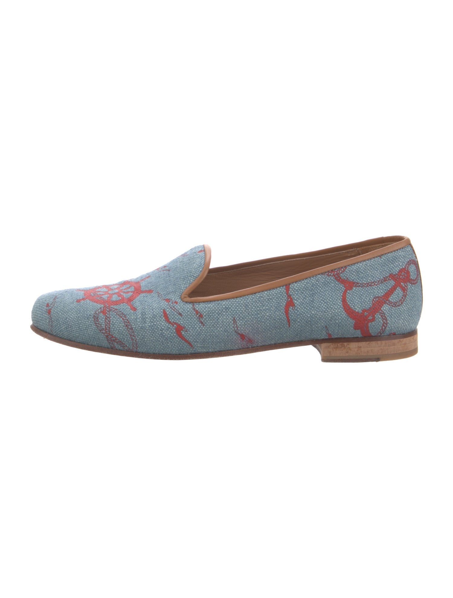 Stubbs & Wootton Denim Printed Loafers