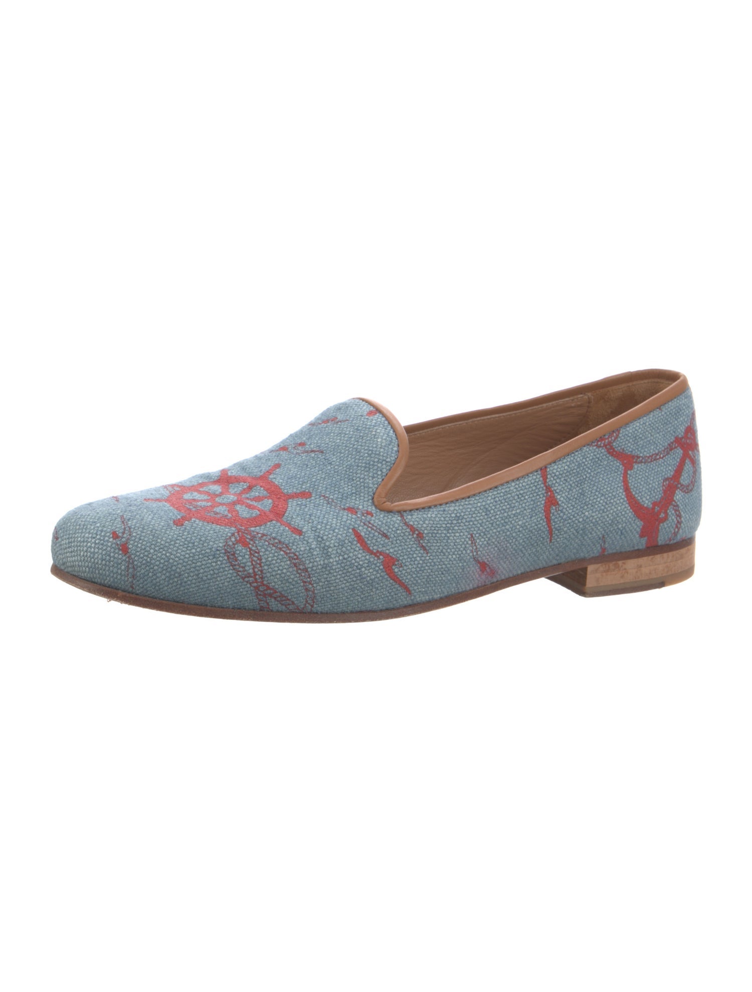 Stubbs & Wootton Denim Printed Loafers