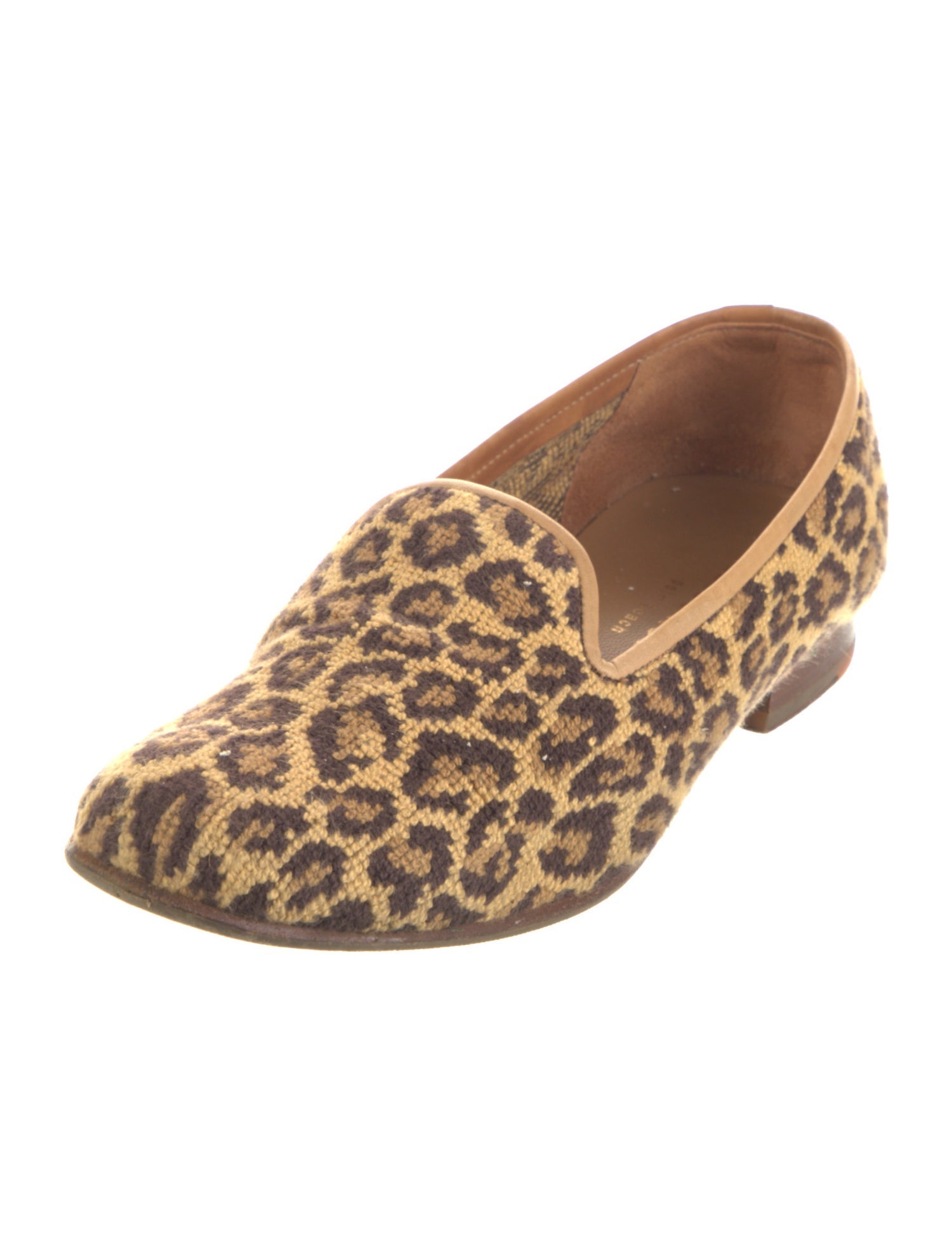 Stubbs & Wootton Animal Print Loafers