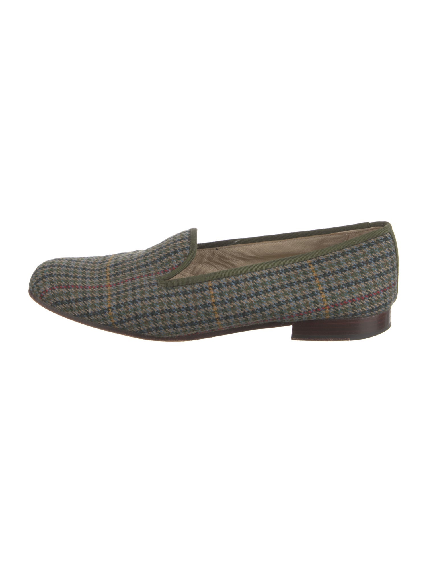 Stubbs & Wootton Houndstooth Print Loafers