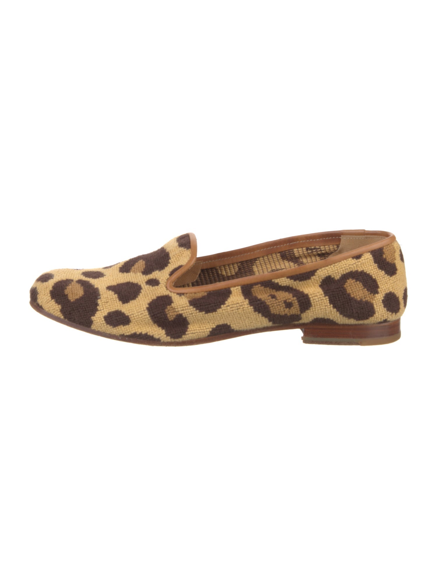 Stubbs & Wootton Animal Print Loafers