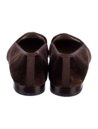 Stubbs & Wootton Velvet Embroidered Accent Loafers