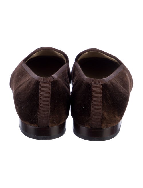 Stubbs & Wootton Velvet Embroidered Accent Loafers