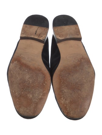 Stubbs & Wootton Velvet Bow Accents Mules