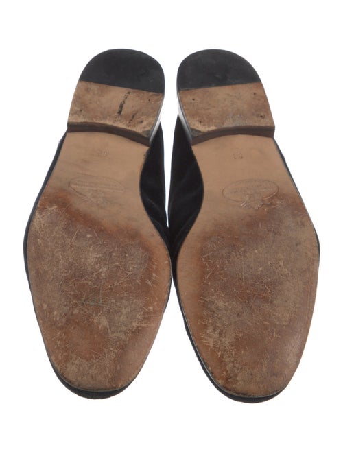 Stubbs & Wootton Velvet Bow Accents Mules