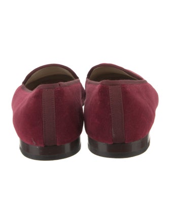 Stubbs & Wootton Velvet Embroidered Accent Loafers