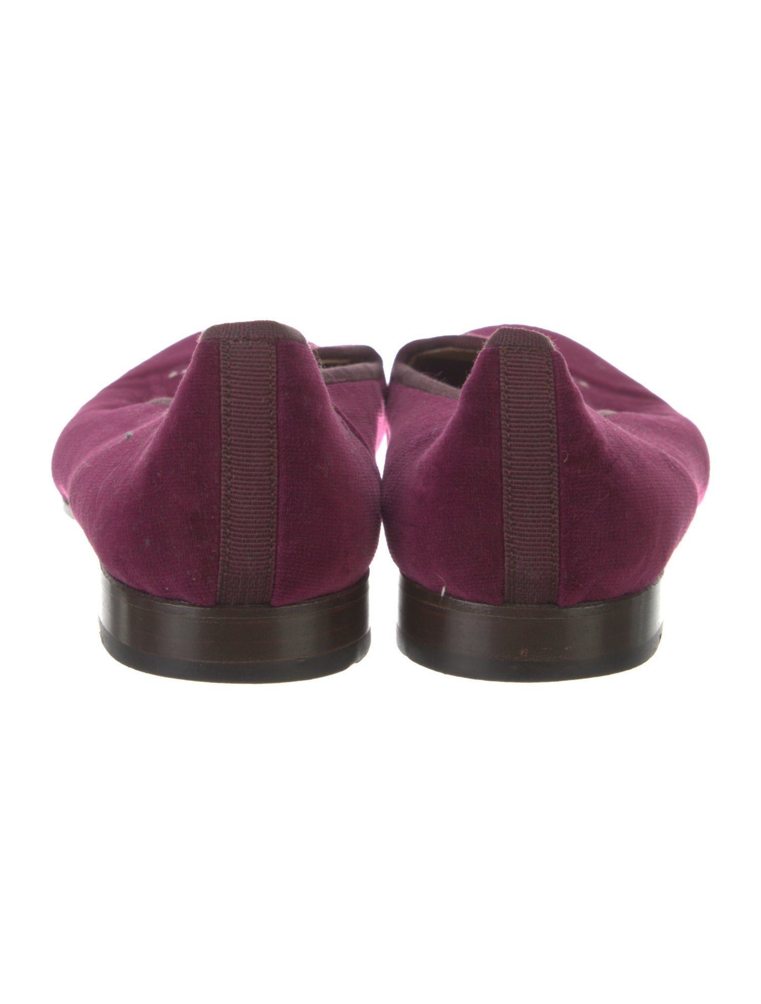 Stubbs & Wootton Velvet Embroidered Accent Loafers