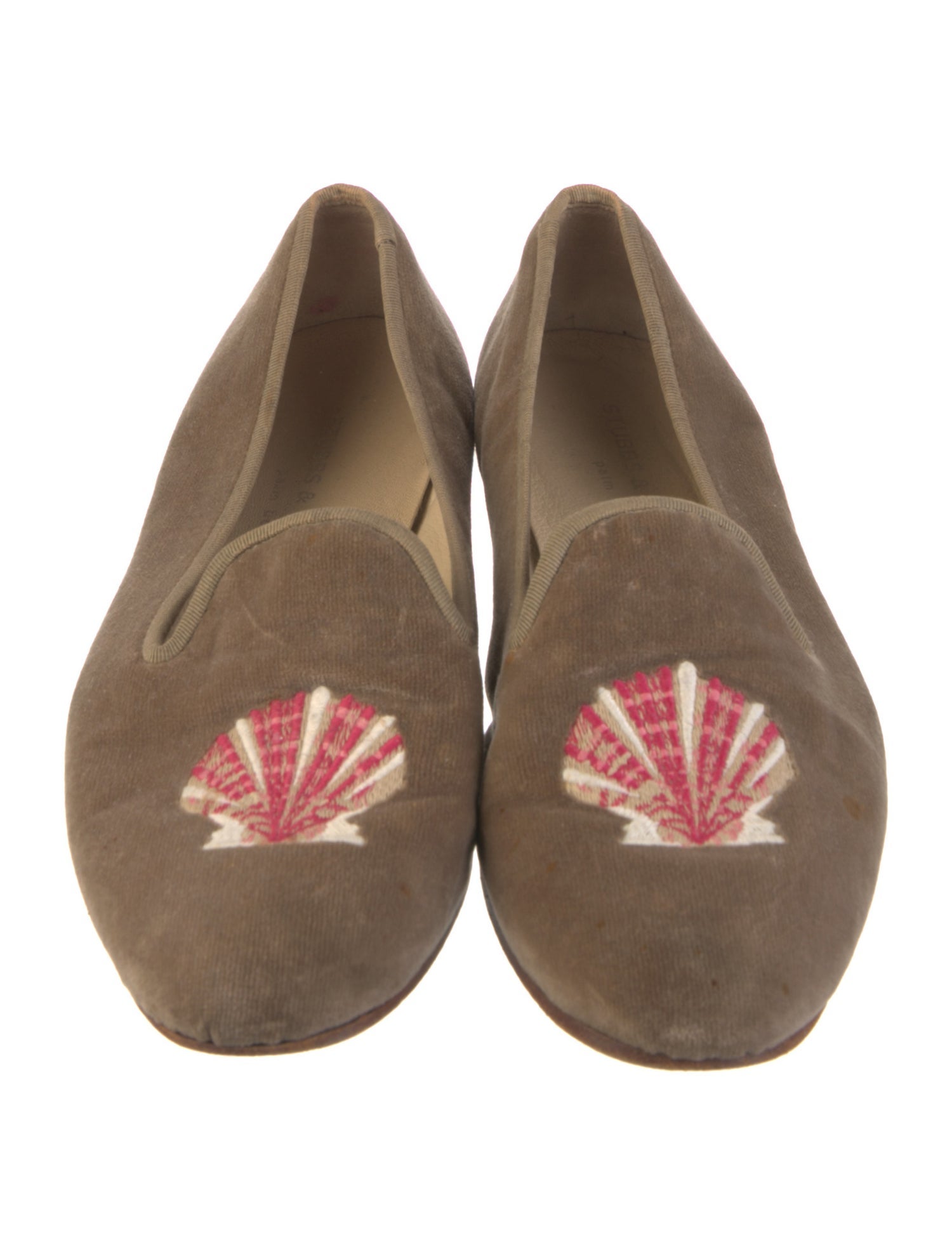 Stubbs & Wootton Suede Animal Print Loafers