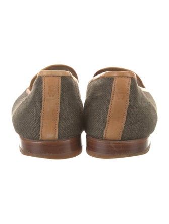 Stubbs & Wootton Canvas Graphic Print Loafers