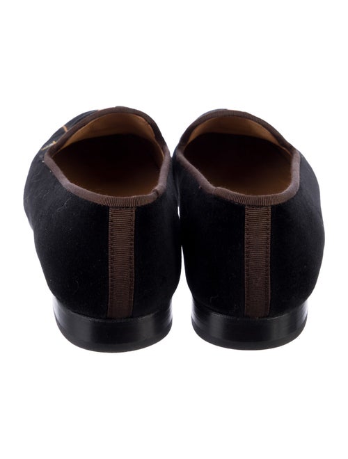 Stubbs & Wootton Velvet Printed Loafers