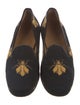 Stubbs & Wootton Printed Leather Trim Embellishment Loafers