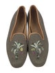 Stubbs & Wootton Canvas Embroidered Accent Loafers