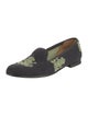 Stubbs & Wootton Printed Leather Trim Embellishment Loafers