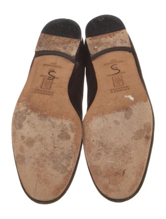 Stubbs & Wootton Velvet Embroidered Accent Loafers