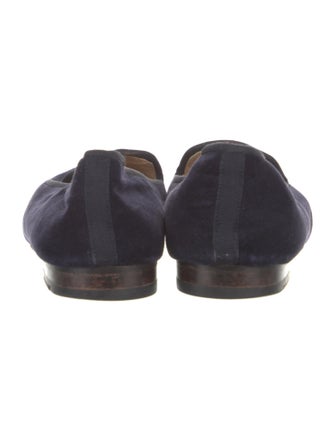 Stubbs & Wootton Velvet Embroidered Accent Loafers