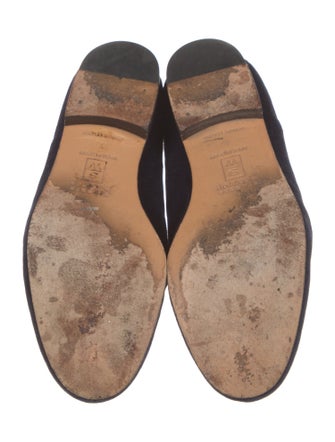 Stubbs & Wootton Velvet Embroidered Accent Loafers