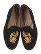 Stubbs & Wootton Velvet Printed Loafers