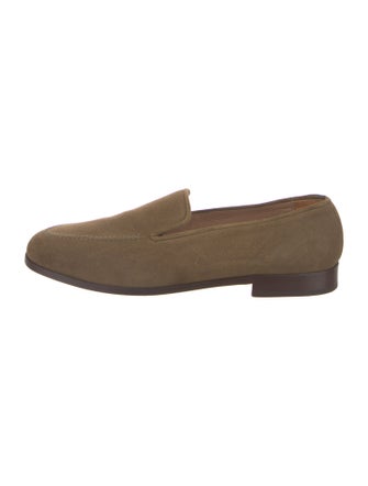Stubbs & Wootton Suede Embroidered Accent Slippers